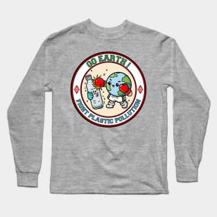 Earth vs Plastic Pollution Long Sleeve T-Shirt